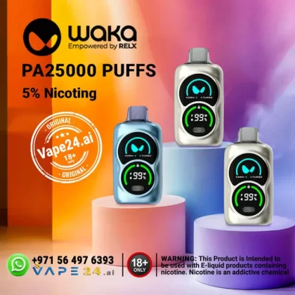 Waka PA25000 Puffs Disposable Vape 5% Nicotine - Ultimate Vaping in Dubai