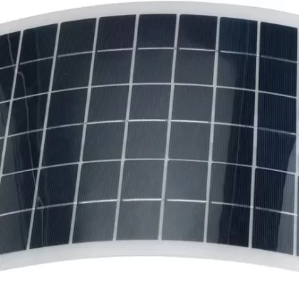 50W 12V Solar Charger Monocrystalline Semi-Flexible Solar Panel Trickle Charger for Car, Boat, Automotive, Motorcycle, RV