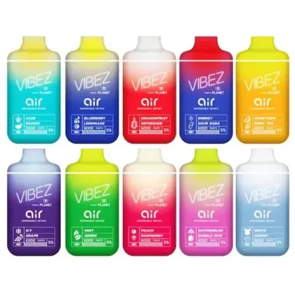 Vibez Air Rechargeable Disposable Vape Wholesale 6000 Puffs Compact Long-Lasting Build