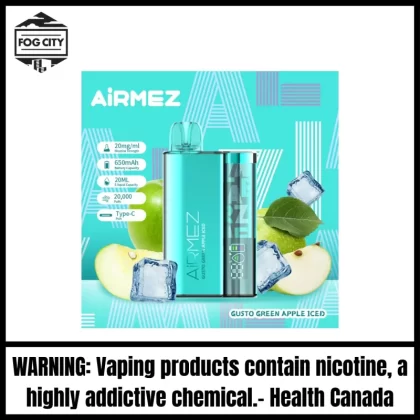 AiRMEZ Original Disposable | Gusto Green Apple Iced 20K Puff