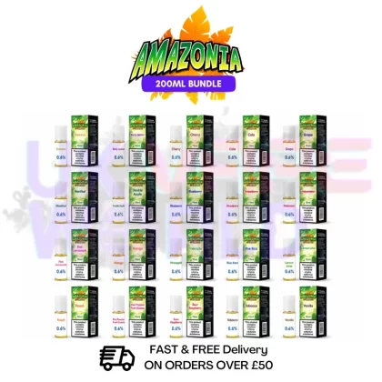 Amazonia 10ml Eliquid Box Of 20 (200ML) - Only £29.99