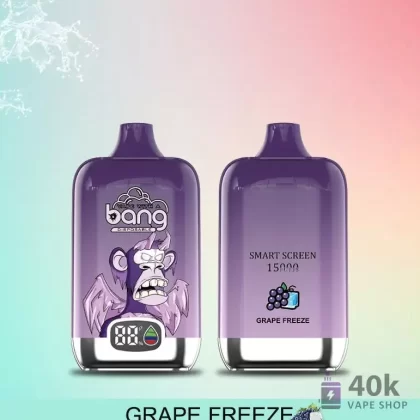 Bang Smart Screen 15000 – High Puff Disposable Vape, 12 Flavors, Rechargeable