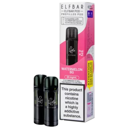 Watermelon BG Elf Bar 600 Prefilled Pods