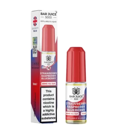 Bar Juice 5000 Strawberry Raspberry Blueberry Nic Salt