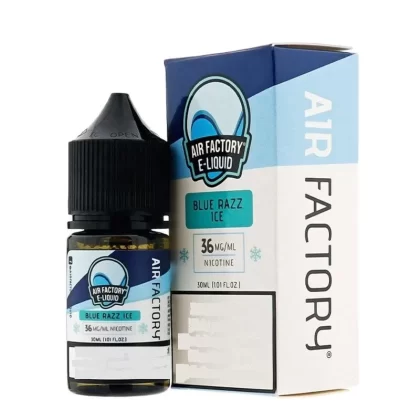 Air Factory Salts Blue Razz Ice Capacity – 30ml Strength option Salt Vape Option with Blue Raspberry & Menthol Option