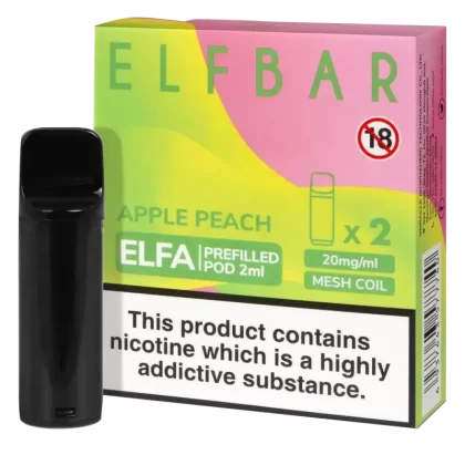 Apple Peach Elf Bar Elfa Prefilled Pod