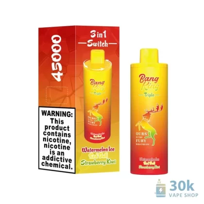 Bang King 45000 Puffs Triple Flavors Disposable Vape – High-Endurance Rechargeable