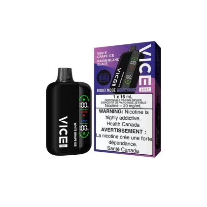 Vice Boost Disposable Vape - 9000 Puffs - White Grape Ice