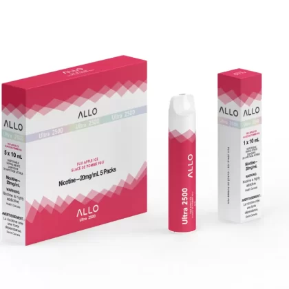 Allo Ultra 2500 Disposable Vape: Fuji Apple Ice (8mL)