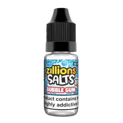 Zillions Salts Bubblegum Nic Salt Vape Juice - 10 Pack