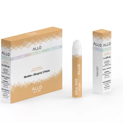 Allo Ultra 1600 Disposable Vape: Juicy Mango (6mL)
