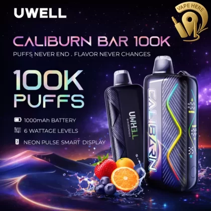 100K UWELL CALIBURN BAR Disposable Vape #