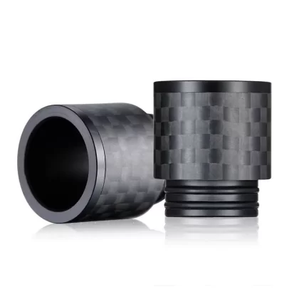 810er wide bore drip tip made from carbon fibre with Special Reflections