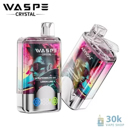 Waspe Crystal 40000 Disposable Vape – 40K Puffs, Dual Flavor & Rechargeable Battery