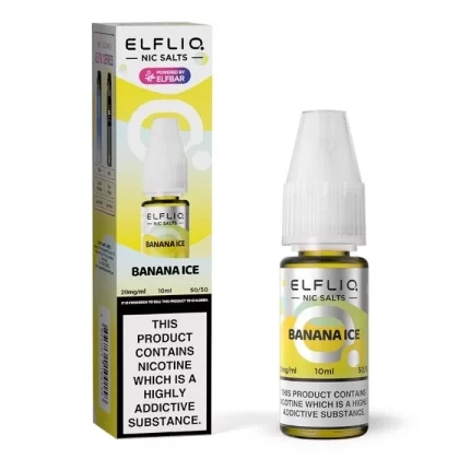 Banana Ice Elf Bar Elfliq Nic Salt E-Liquid