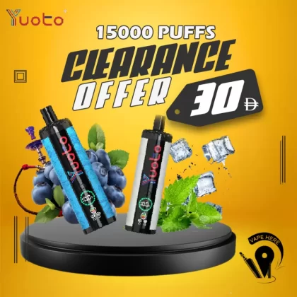 Yuoto DIGI 15000 Puffs Disposable Shisha Vape #