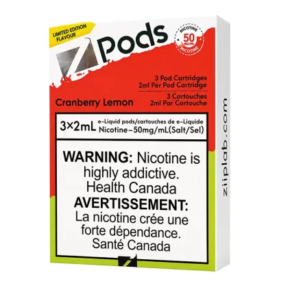 Z POD 2% 3 X 2ML – CRANBERRY LEMON