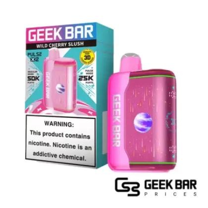 Wild Cherry Slush – Geek Bar Pulse X 2 50000 Puffs Disposable Vape