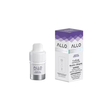 Allo Ultra 10K Hybrid Grape ice Pre-filled Pods 20mg/mL (Provincial)