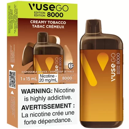 Vuse go 8000 Creamy Tobacco 20mg disposable provincial