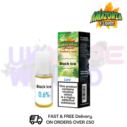 Amazonia 10ml Black Ice Eliquid Only £2.99 (PCS)