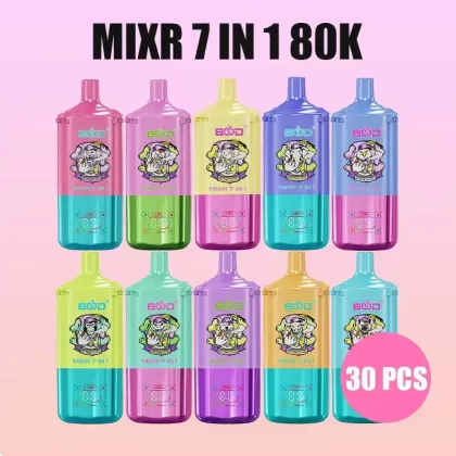 30PCS BOOD MIXR 7 in 1 80K Puffs Disposable E-cigaratte Vape (EU Warehouse)