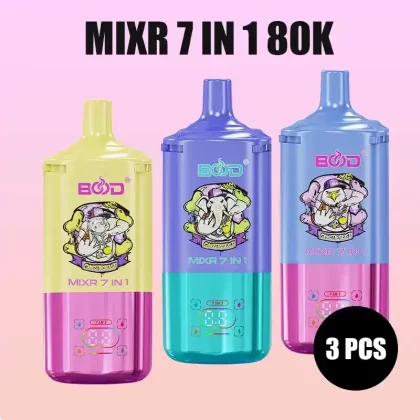 3PCS BOOD MIXR 7 in 1 80K Puffs Disposable E-cigaratte Vape (EU Warehouse)