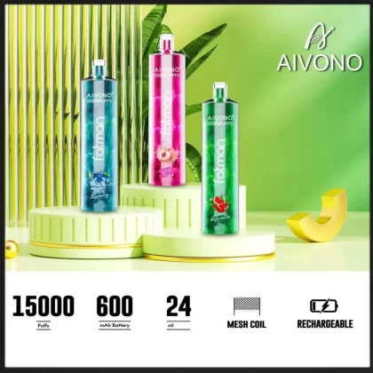 AIVONO FATMAN 15000 Puffs Rechargeable Bulk Buy Disposable Vape Wholesale