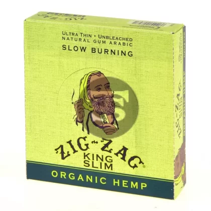 Zig Zag Organic Rolling Paper King Size Slim Pack of 24