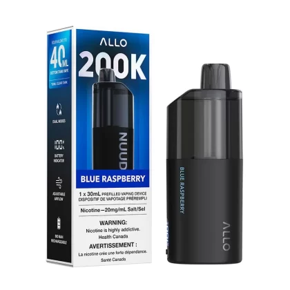ALLO Nuud 200K Disposable Vape - Blue Raspberry (AB)