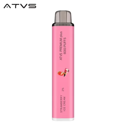 ATVS PREMIUM Plus Disposable 6000 Puffs – Strawberry Ice Cream