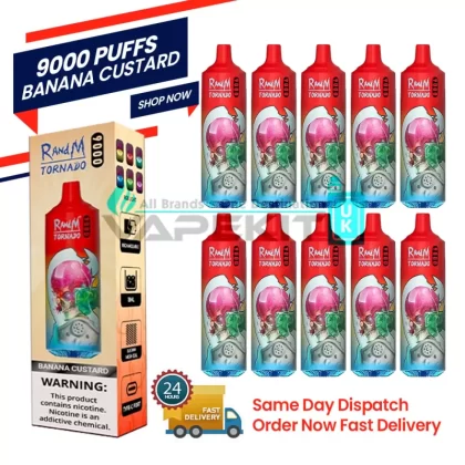 Banana Custard Randm Tornado 9000 Puff Bar