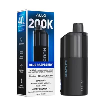 Allo Nuud 200K Blue Raspberry – 200,000 Puffs | 30mL