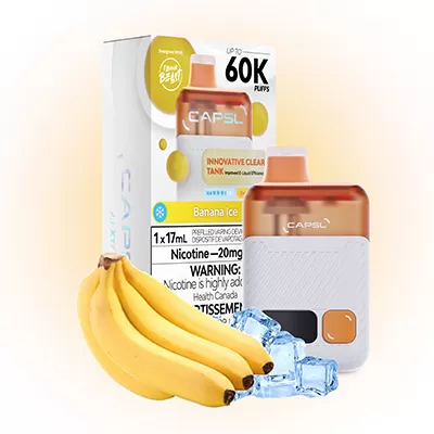 Banana Ice CAPSL 60K Disposable Vape by Flavour Beast