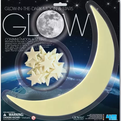 4M Glow In The Dark Moon Star ชุดของเล่นเสริมทักษะเซ็ทดวงดาว