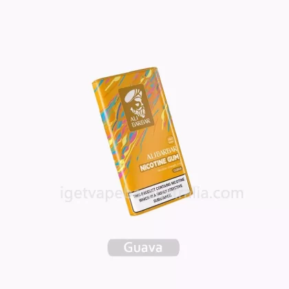 Alibarbar Nicotine Gum Guava Sweet and Tropical Guava Flavor