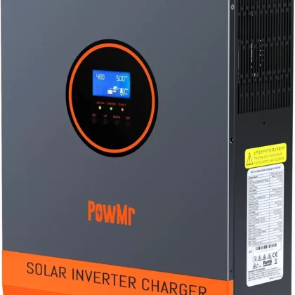 3000W Solar Inverter 24V Built-in 80A MPPT Controller+40A AC Charger, Max.PV Input 4KW,450V, Pure Sine Wave Inverter 3000-watt fit for Lead-Acid and Lithium Batteries