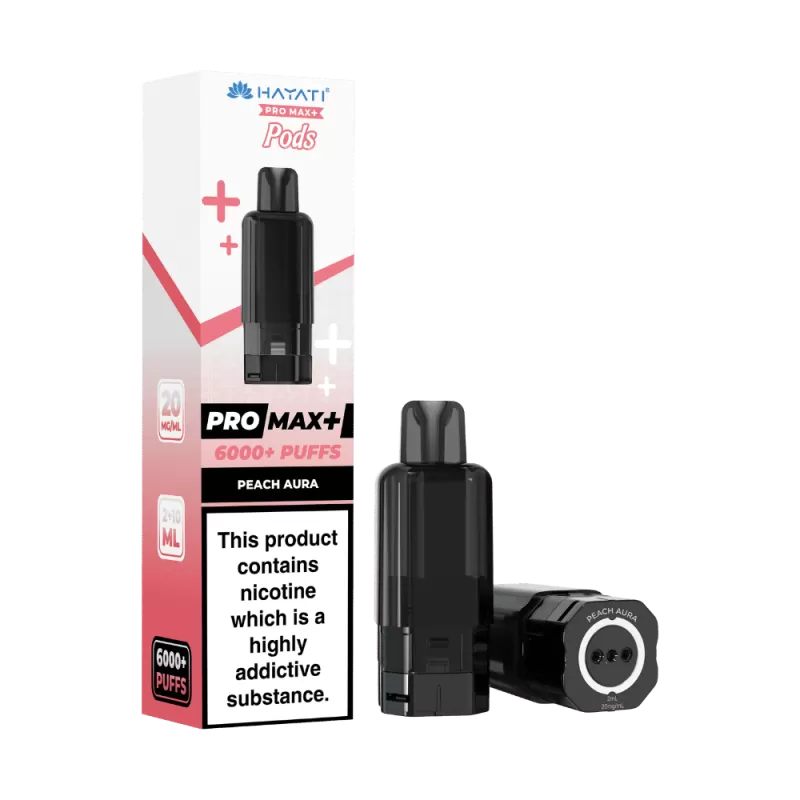 Hayati Pro Max Plus 6000 Prefilled Pod Peach Aura
