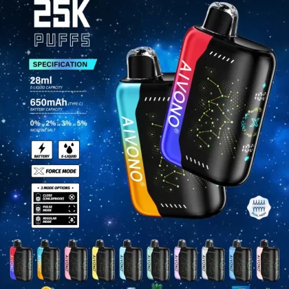 Aivono AIM BOOM Star Vape 25k Puff Disposable vape 20mg nicotine