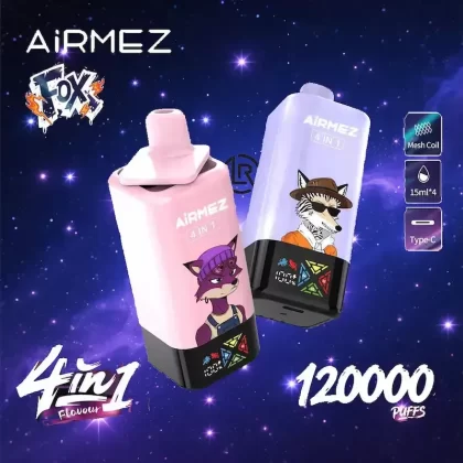 Airmez FOX 4IN1 120k Disposable Vape Device 120000 Puffs