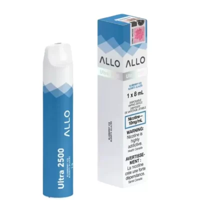 Allo ultra 2500 Blueberry Ice 10mg disposable (Provincial)