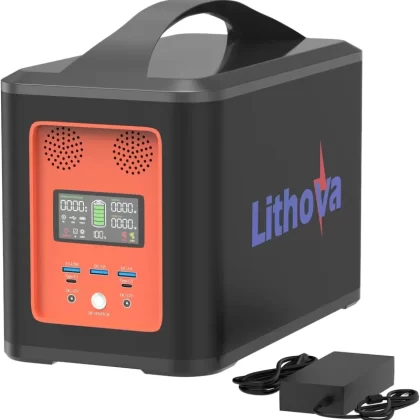 1000W Solar Generator(2000W Peak), 921Wh Portable Power Station with 10 Multi-Ports, 110V AC outlets, PD Fast Charging Power Bank for Outdoor Travel Camping RV Home Use (Not with Solar Panel)