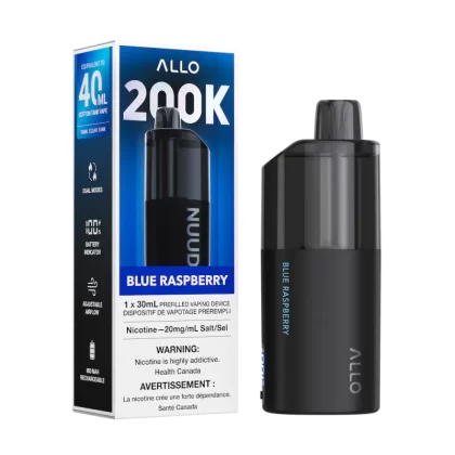 Allo Nuud 200K Puffs Disposable Vape - Blue Raspberry