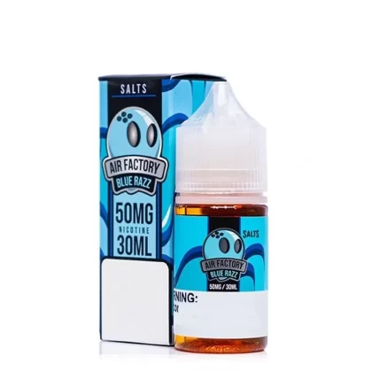Air Factory Salts Blue Razz Capacity – 30ml Strength option Salt Vape Option with Blue Raspberry Taffy Option