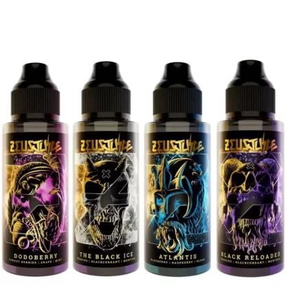 Zeus E-Liquid 100ml Shortfill | Flavours in STOCK 70/30 VG/PG