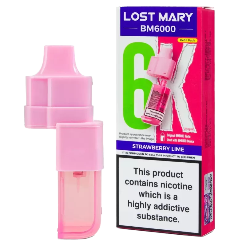 Lost Mary BM6000 Pods - Strawberry Lime
