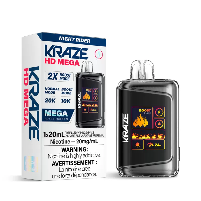 Kraze HD Mega - Night Rider Disposable