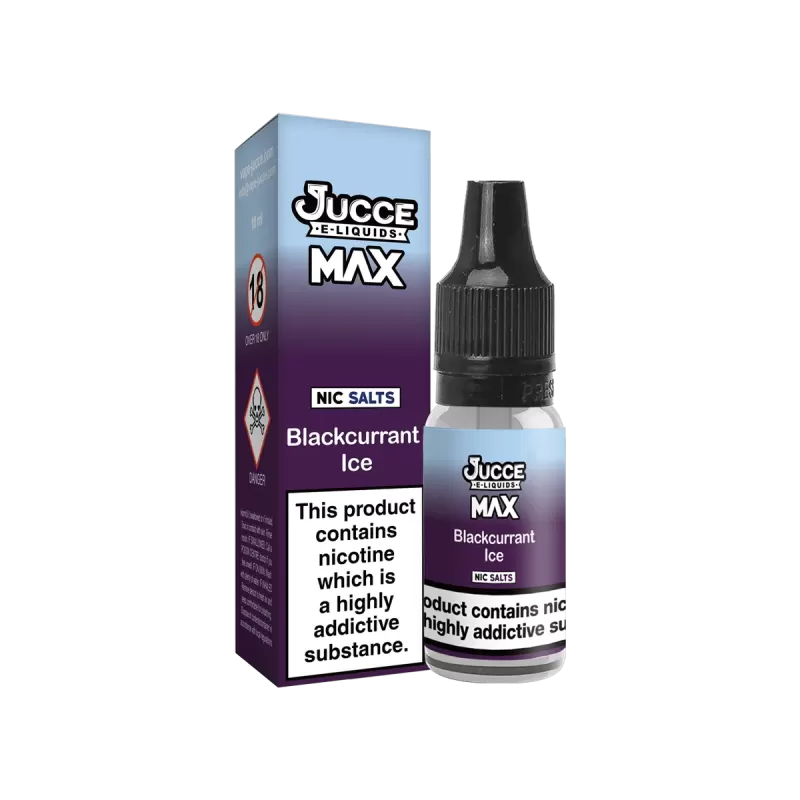 Blackcurrant Ice Nic Salt E-Liquid by Jucce Max