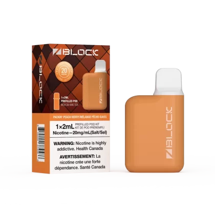 ZBlock Pod Vape Starter Kit (Device + 1 Pod) - Packin Peach Berry