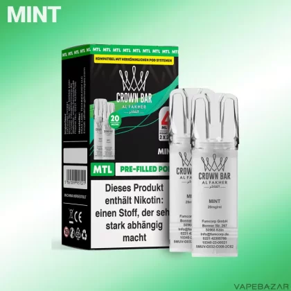 Al Fakher Pods Crown Bar 600 – MTL 20mg – Mint